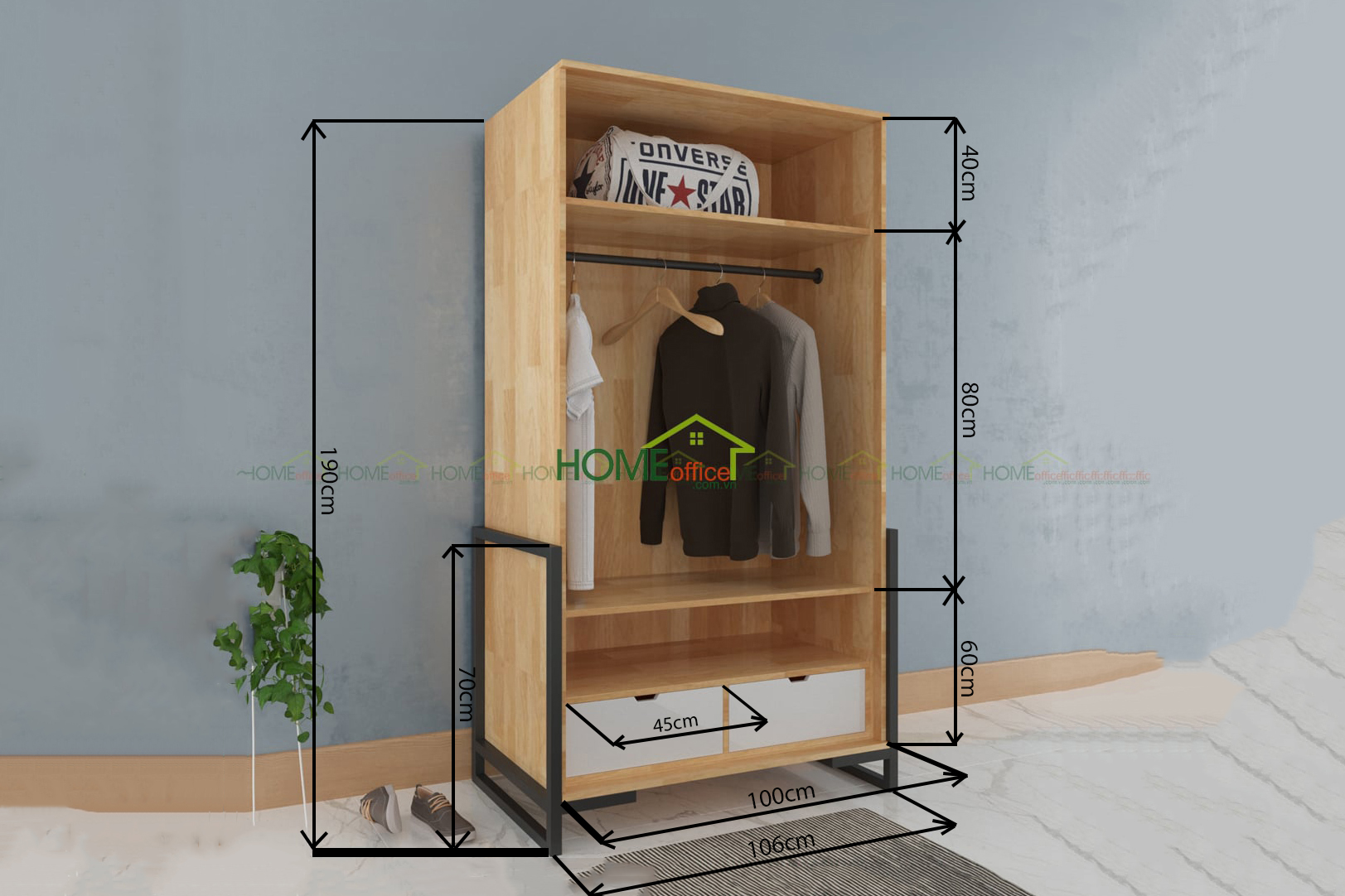15+ Mẫu Tủ Quần Áo Gỗ Tự Nhiên 6 Cánh Sang Trọng