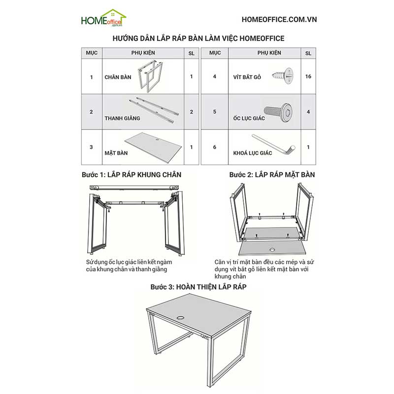 hướng dẫn lắp ráp bàn cơ cấu lắp ráp ngàm