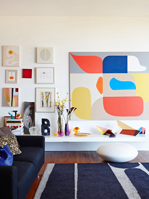 10 mẫu trang trí không gian nội thất nhà ở bằng tranh nghệ thuật khổ lớn