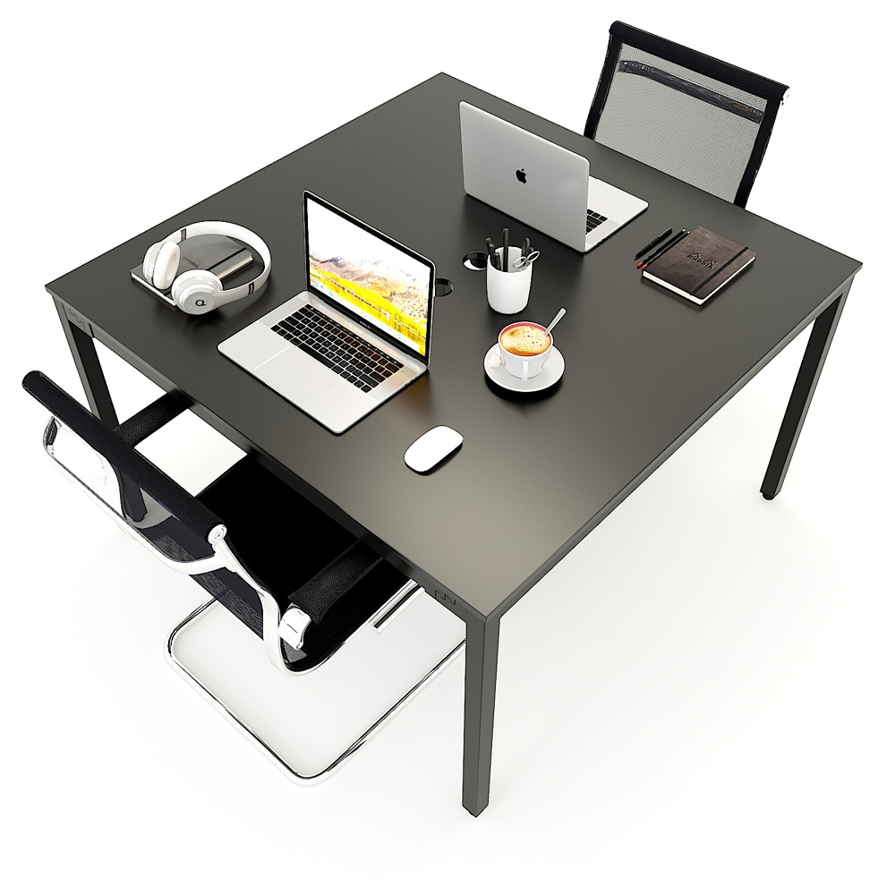 Cluster of two-seat desk