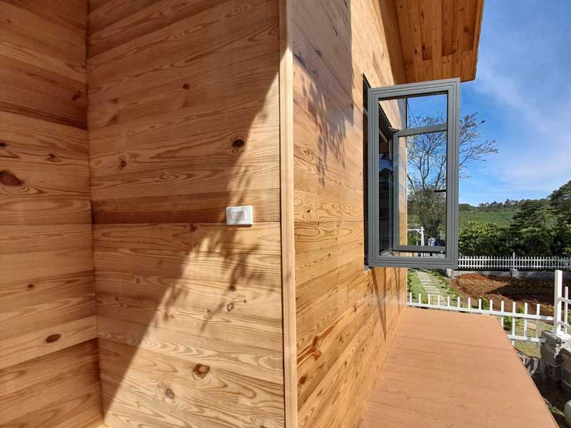 gỗ thông xây nhà