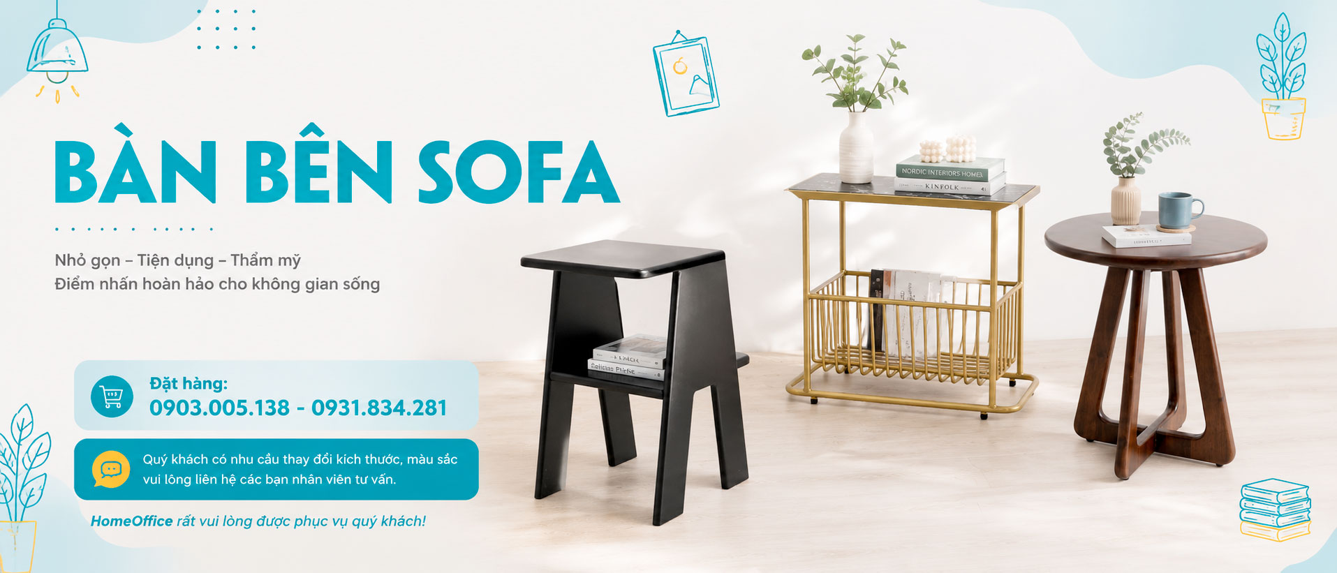 Mua bàn bên Sofa - tab sofa