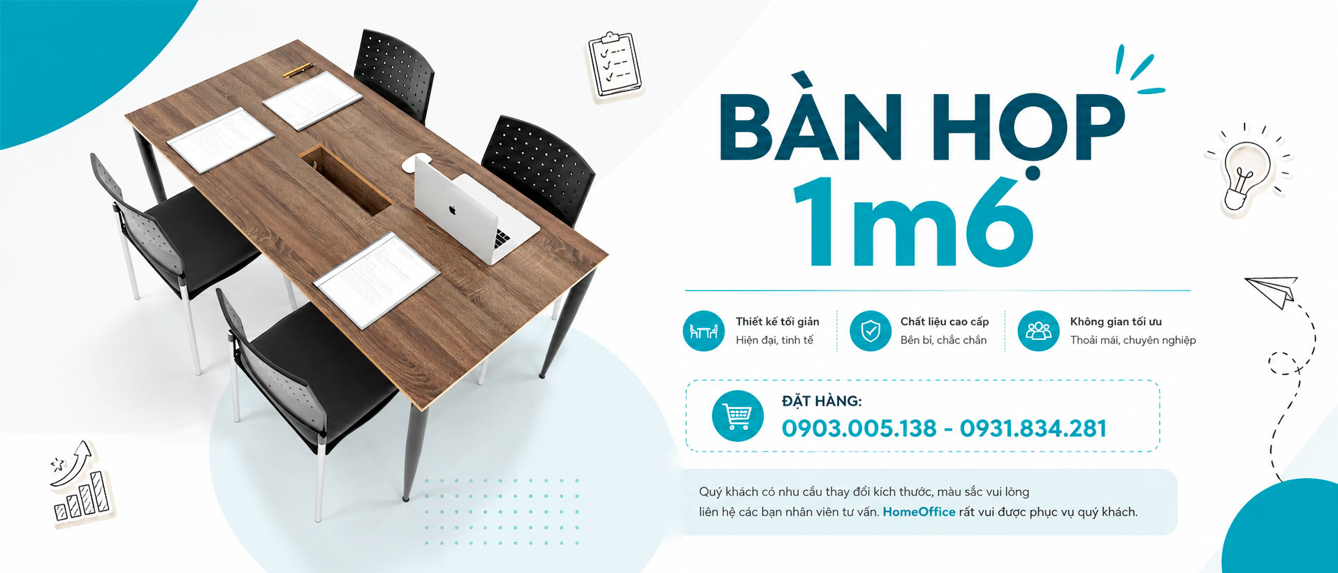 bàn họp nhỏ dùng cho 4-6 người ngồi