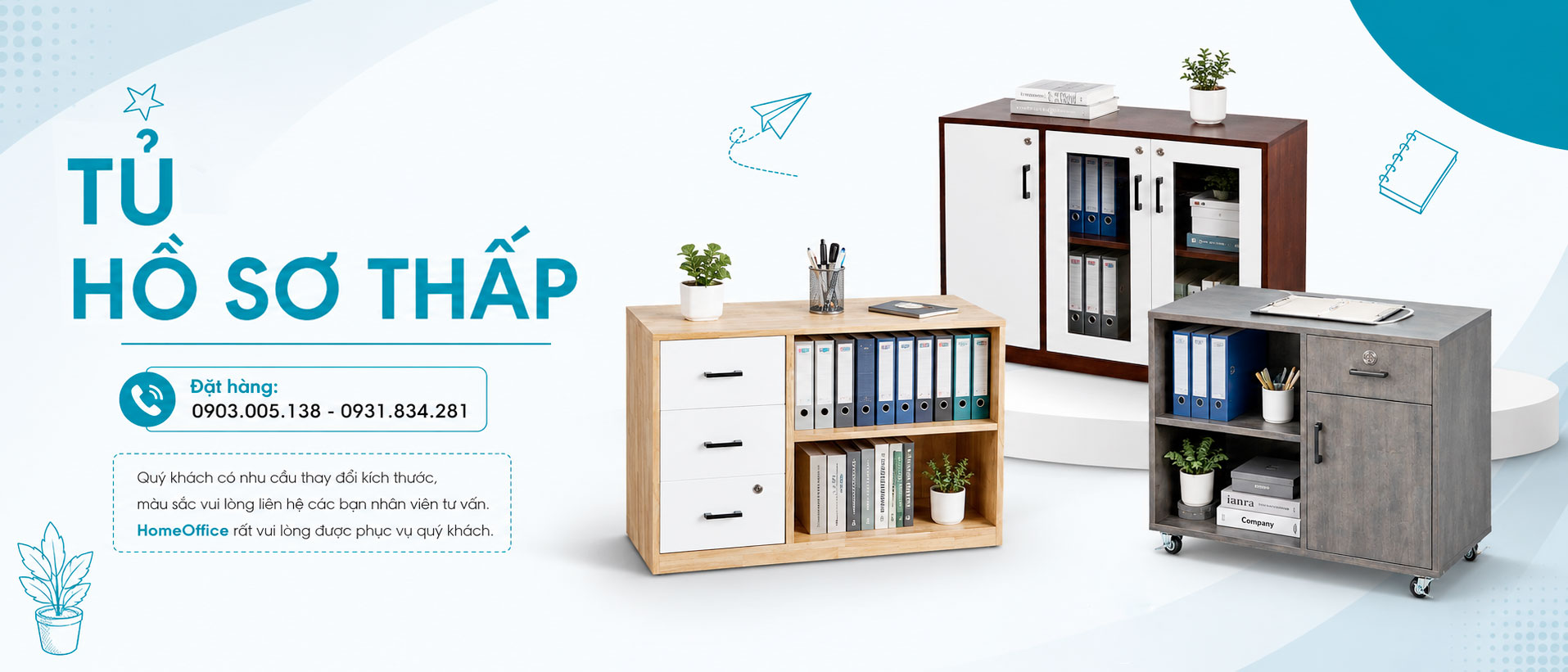 Tủ Hồ Sơ Thấp