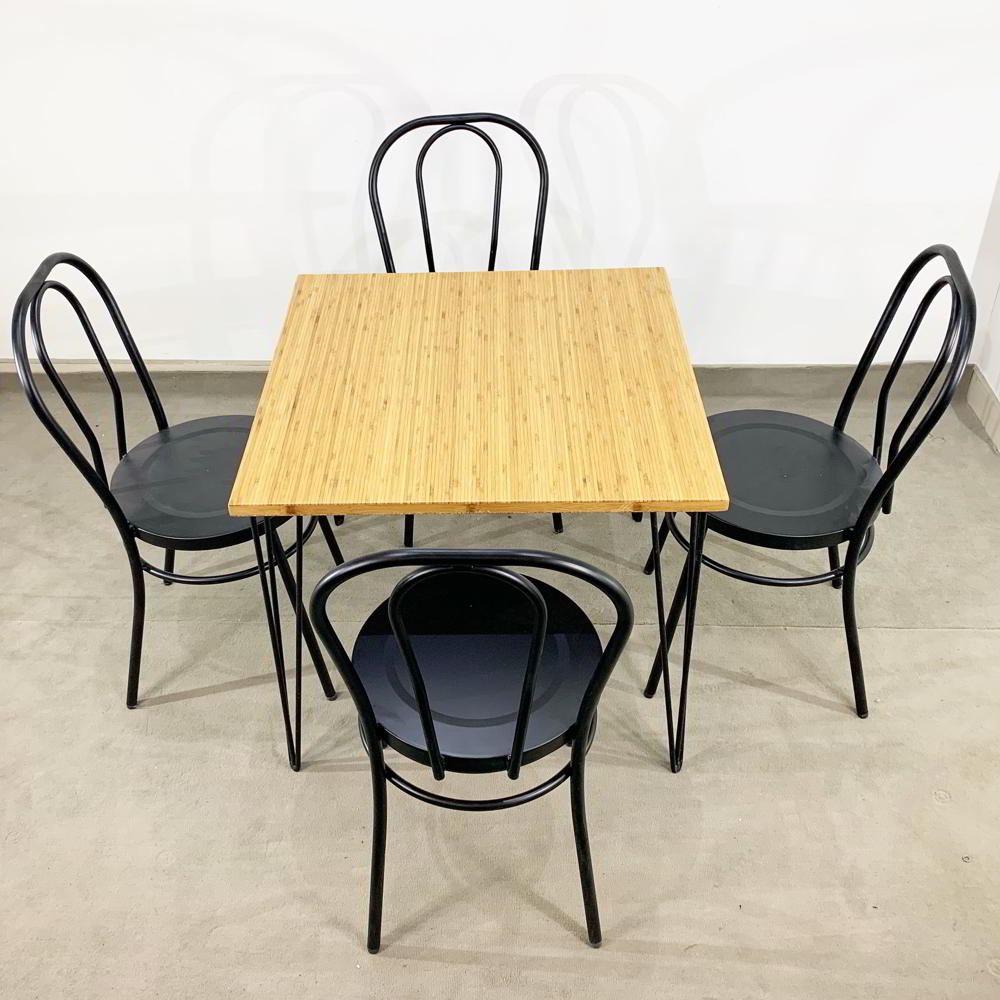 bộ bàn ăn vuông 4 ghế