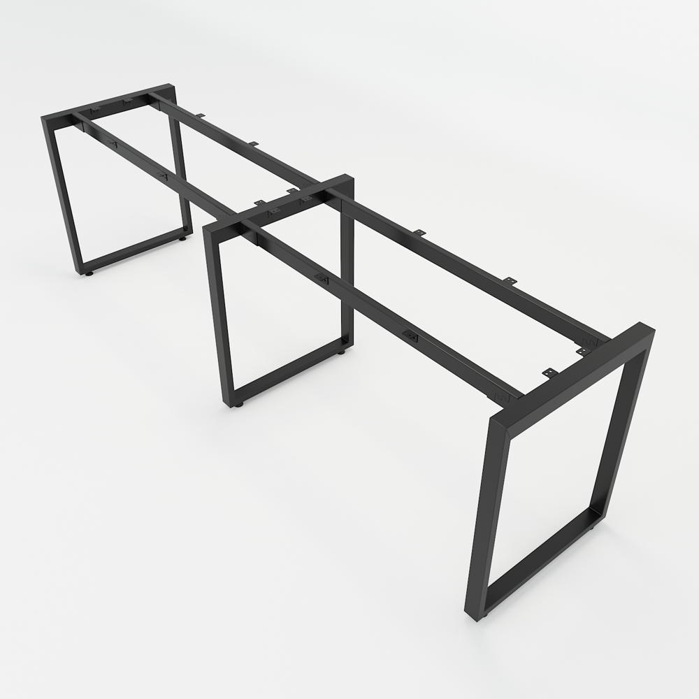 Chân sắt lắp ráp bàn cụm 2 nối tiếp 60x240cm hệ Rectang HCRT024