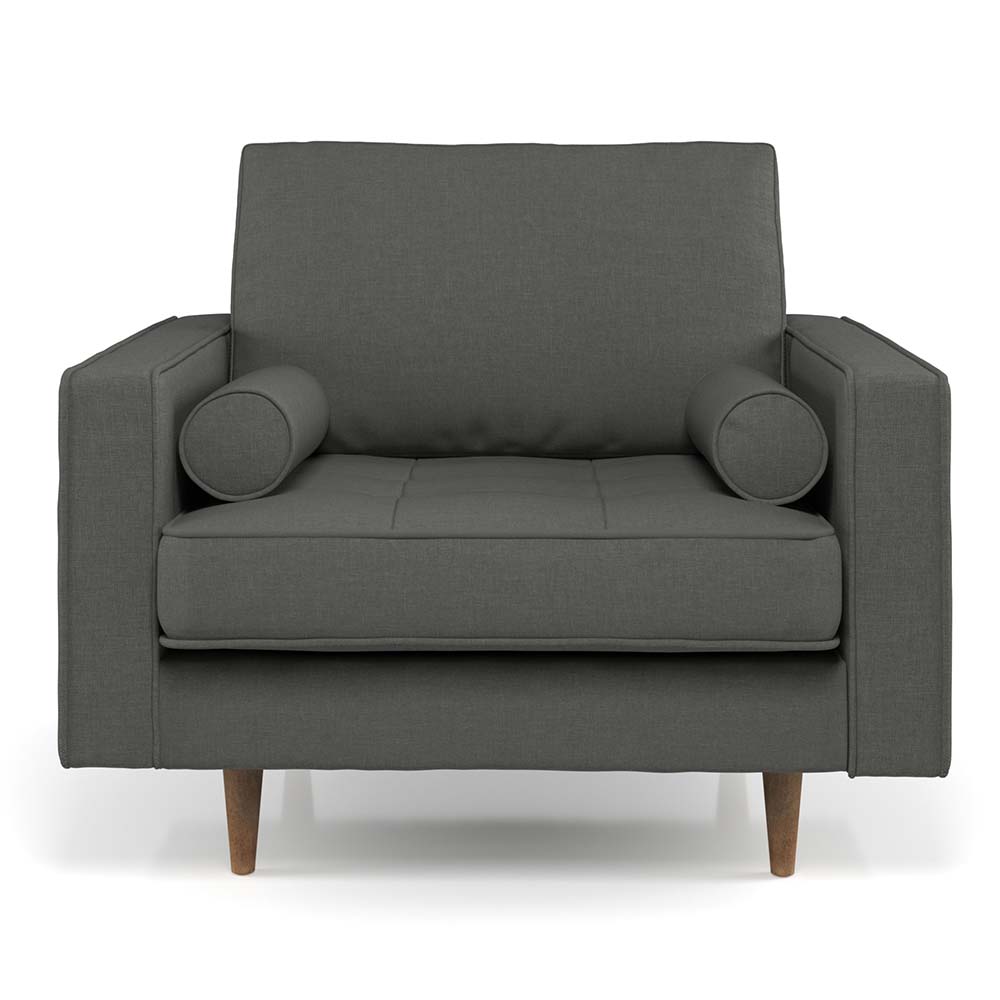 ghế sofa đơn màu xám