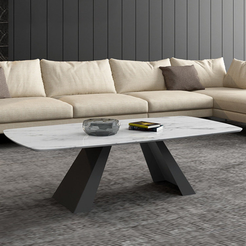 bàn sofa mặt đá kiểu dáng sang trọng, hiện đại