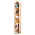 Kệ sách đứng 6 tầng 30x30x180cm gỗ cao su KS68260