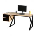 Bàn làm việc 160x60cm gỗ cao su chân chữ K BD68123