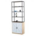 Kệ trang trí 80x30x220cm gỗ cao su KTB68199