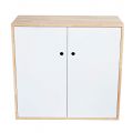 Tủ hồ sơ thấp 80x35x75cm gỗ cao su THS68071
