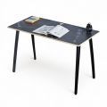 Bàn làm việc 120x60cm gỗ plywood vân giả đá hệ đa giác HDG022