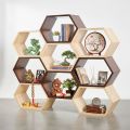 Kệ tổ ong xếp chồng 130x25x112cm gỗ cao su KS68280