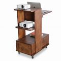 Kệ máy chiếu di động có ngăn kéo gỗ cao su KMI68006