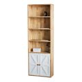 Kệ sách có ngăn tủ 60x26x180cm gỗ cao su KS68290