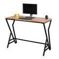 Bàn làm việc đứng 140cm gỗ Tràm chân sắt lắp ráp - STD68046