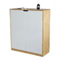 Tủ giày 2 cánh 90x35x103cm gỗ cao su KG68081