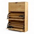Tủ kệ dép cửa lật 3 ngăn gỗ cao su - KG68080