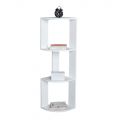 Kệ góc tường Spira 32x32x80cm gỗ cao su KGT68039