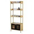 Kệ sách ngăn tủ AURA 60x30x160cm gỗ cao su KS68298