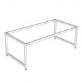 Chân sắt lắp ráp cho bàn họp chỗ 200x120cm hệ URA HCUR011