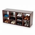 Kệ giày 10 ngăn 100x30x45cm gỗ cao su KG68089