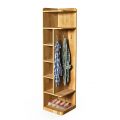 Kệ treo đồ góc tường 40x40x170cm gỗ cao su TQA68059