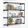 Kệ ống nước treo tường 4 tầng 120x30cm gỗ tràm PPF017