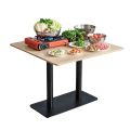 Bàn ăn vuông MEKO 95x95cm gỗ plywood chân sắt BA68233