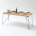 Bàn ăn chữ nhật 180x80cm gỗ plywood chân Hairpin BA68242