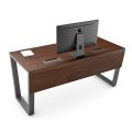Bàn giám đốc 180x80cm gỗ cao su BGD68079