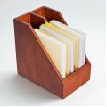Khay đựng tài liệu 2 ngăn gỗ cao su PKVP003
