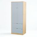 Tủ quần áo 80x55x200cm gỗ cao su TQA68066