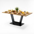 Bàn ăn chữ nhật 160x70cm gỗ tràm BA68249