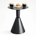 Bàn cafe tròn 60cm mặt đá chân sắt CFD68274