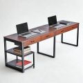 Bàn cụm 2 người 240x60cm gỗ cao su HBRT115