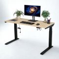 Bàn nâng hạ chiều cao 140x60cm gỗ plywood vân Cut Trunk FLD034
