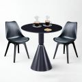 Combo bàn cafe tròn 60cm và 2 ghế Eames CBCF343