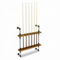 Giá để cơ bi-a ống nước gỗ tràm GDBD002