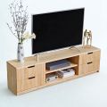 Kệ TV phòng khách 150x30x40 cm gỗ cao su KTV68123