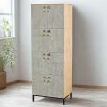 Tủ Locker 8 ngăn ren số 60x45x170cm gỗ cao su THSL010