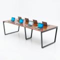 HBTC012 - Bàn họp 240x120 Trapeze Concept lắp ráp