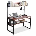Bàn liền kệ sách có ngăn kéo 120x60x150cm gỗ cao su FD68076