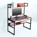 Bàn liền kệ sách có ngăn kéo 120x60x150cm gỗ cao su FD68076