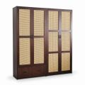 Hệ tủ quần áo 200x55x200cm gỗ cao su TQA6807