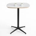 Bàn cafe 60x60cm gỗ plywood vân giả đá CFD68276