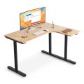 Bàn làm việc chữ L 120x100cm gỗ cao su hệ TIO HBTO037