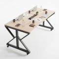 Bàn họp di động 160x80cm gỗ plywood chân chữ K FOS020