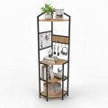 Kệ góc tường 45x45x180cm gỗ cao su KGT68051